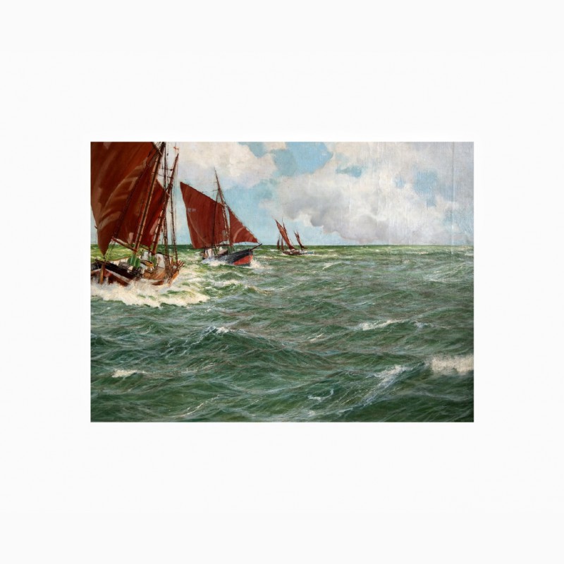 Фото 6. Продается Картина Парусные судна. Alfred Tutt 1930 год