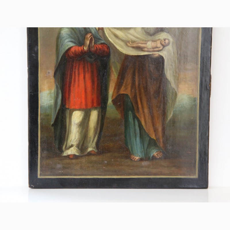 Фото 10. Продается Икона Святая Анна Пророчица и Святой Симеон Богоприимец. Тобольск 1810 год
