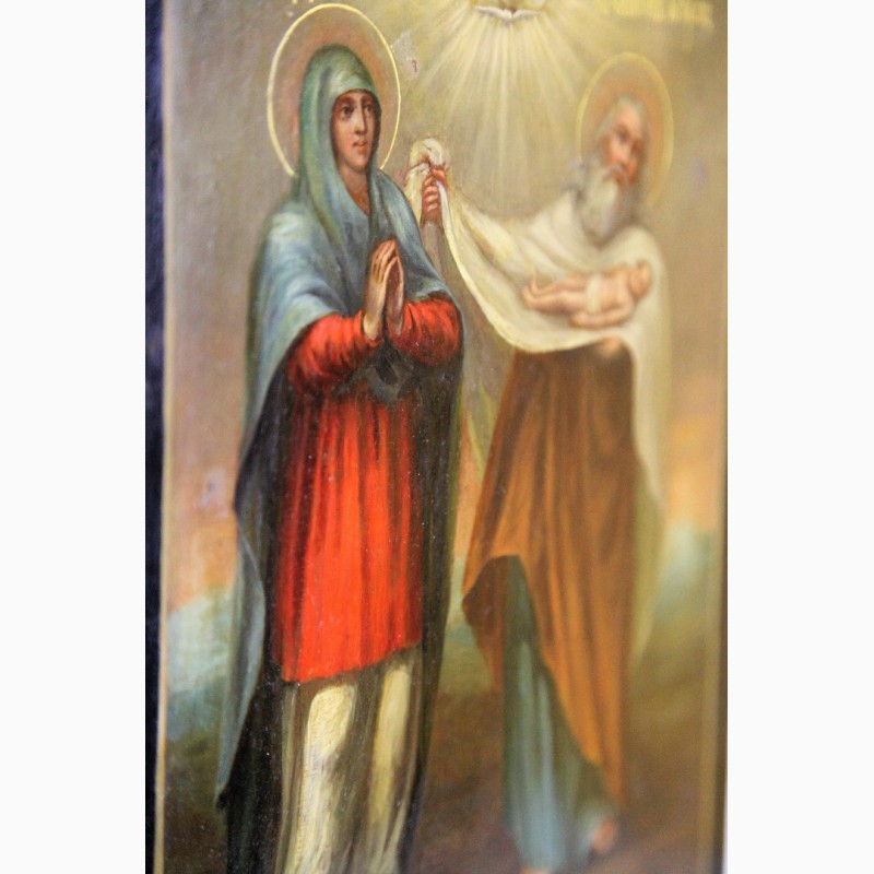 Фото 12. Продается Икона Святая Анна Пророчица и Святой Симеон Богоприимец. Тобольск 1810 год