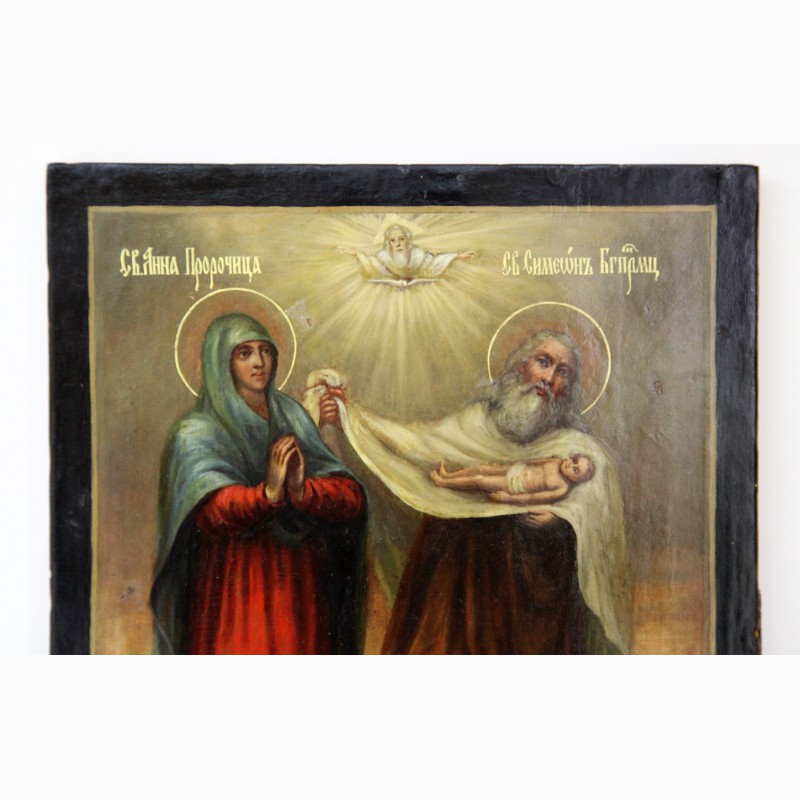 Фото 9. Продается Икона Святая Анна Пророчица и Святой Симеон Богоприимец. Тобольск 1810 год