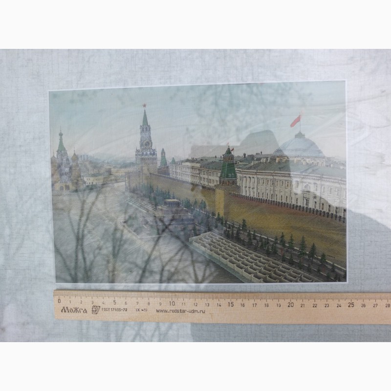 Фото 4. Ручная вышивка на китайском шелке Московский Кремль, 1950е годы, Китай, ручная работа