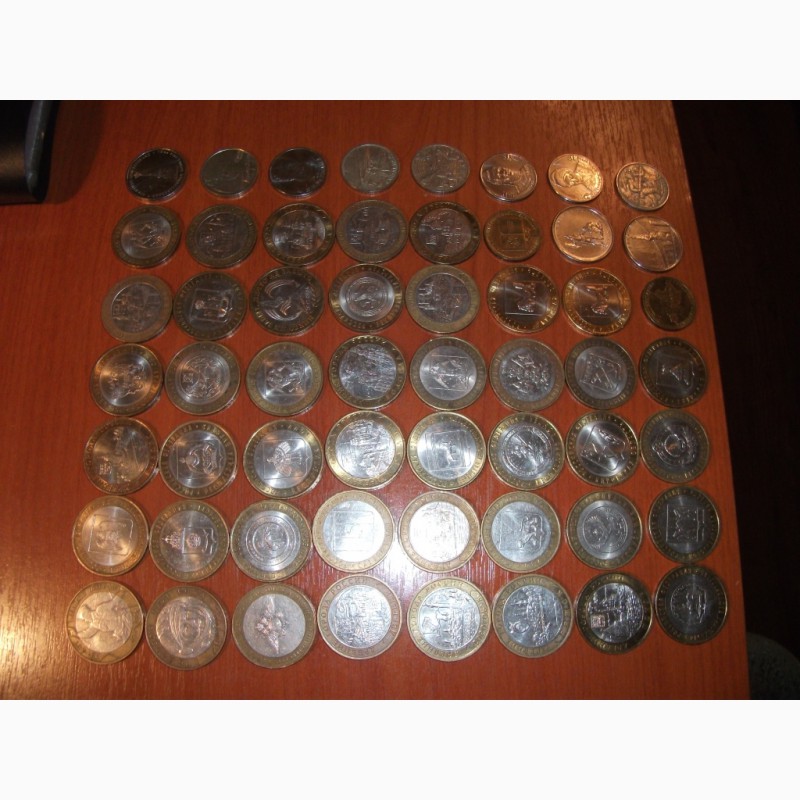 Монеты юбилейные РФ (биметалл, металл)