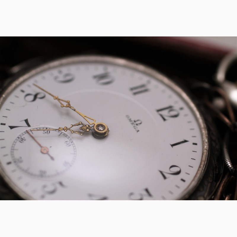Фото 12. Продаются Серебряные карманные часы Omega с шатленом. Швейцария начало XX века