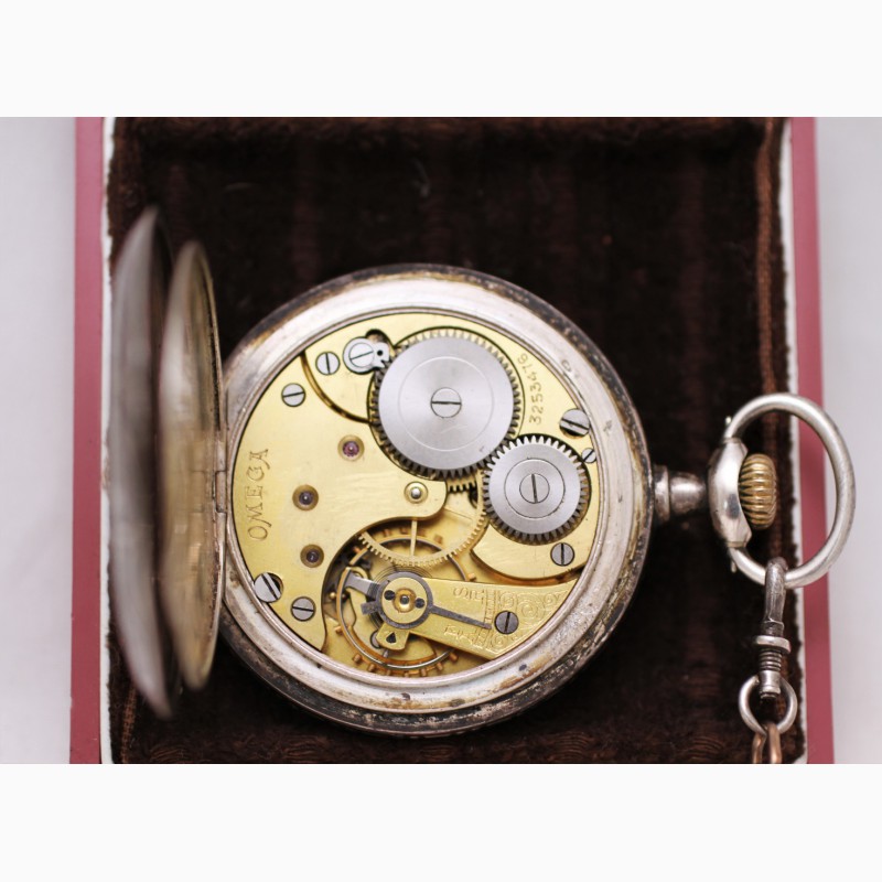 Фото 8. Продаются Серебряные карманные часы Omega с шатленом. Швейцария начало XX века