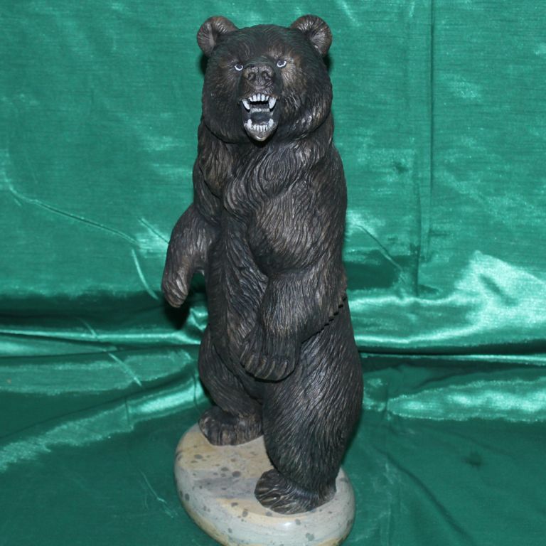 Элитный подарок из натурального камня медведь БЕРСЕРК