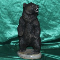 Элитный подарок из натурального камня медведь БЕРСЕРК