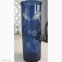 Продам красивую синюю вазу винтаж