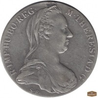 Монета Марии Терезии 1780 года серебро