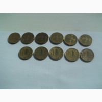 Продам 10 рублёвые монеты 2012 ММД с реверсом 2009
