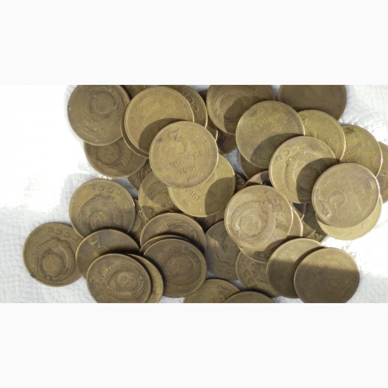 Фото 4. Продам монеты 3коп 1961г 50шт