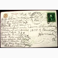 Редкая открытка С Пасхой! США 1912 года
