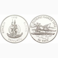 Монета 50 вату (Барселона 1992 гребля серебро)
