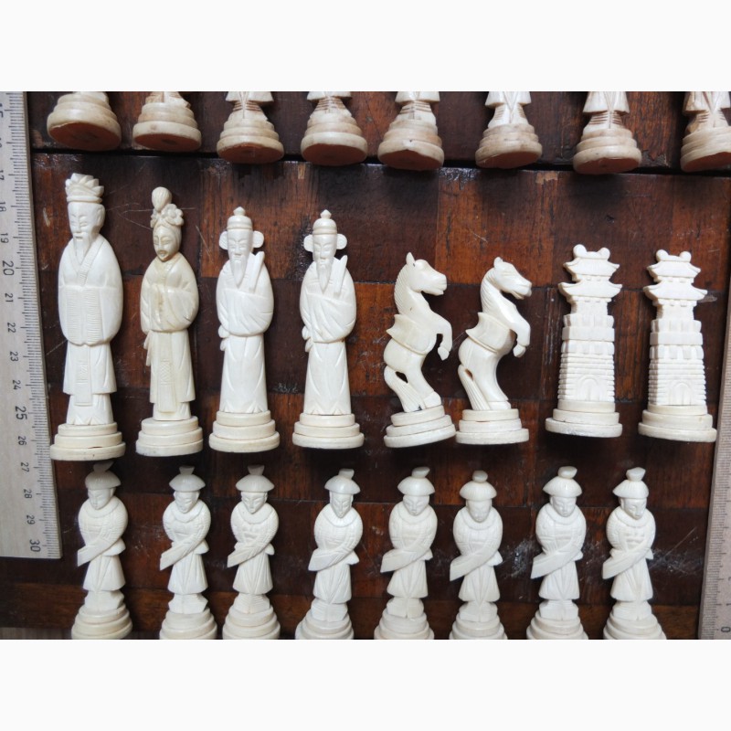 Фото 5. Шахматы, кость, старинные, Китай