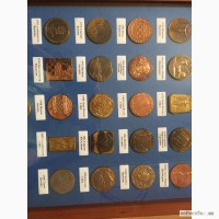 История олимпийских игр в медалях 1896-2012 в деревянной упаковке