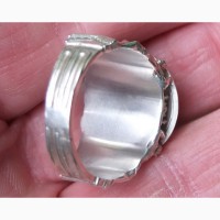 Серебряный перстень Чудо Чудное и Диво, серебро 925 проба, нефрит