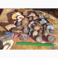 Коллекция агатов разных, 40 камней