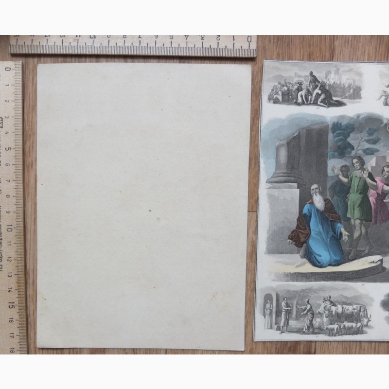 Фото 6. Гравюры ручная раскраска, начало 19 века, Европа, 24 гравюры