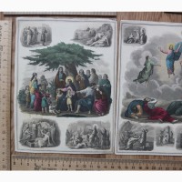 Гравюры ручная раскраска, начало 19 века, Европа, 24 гравюры