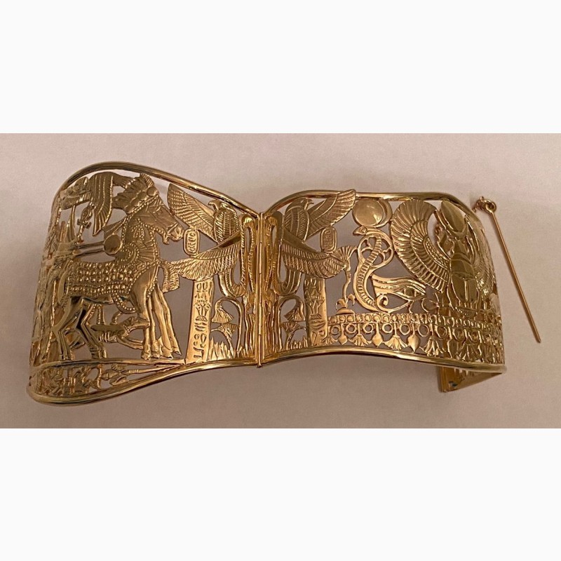 Фото 12. Золотой женский браслет по египетским мотивам, ручная работа