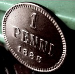 Раритет. Монета 1 пенни 1883 год