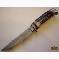 Нож Gazelle Solingen Germany 1950-60е года Клинок кованная углеродистая сталь.