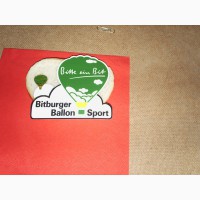 Значок воздушного шара, принадлежащего немецкой пивной компании Bitburger