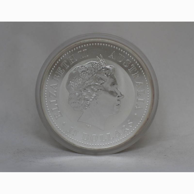 Фото 3. Продается Серебряная монета Австралии 15 $ Год Петуха 2005 года. 500 гр 999 проба