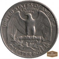 Монета quarter dollar liberty 1974