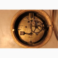 Часы антикварные бронза мрамор 19-й век