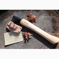 Подарочный набор состоящий из топора, ножа и точильного бруска Roselli