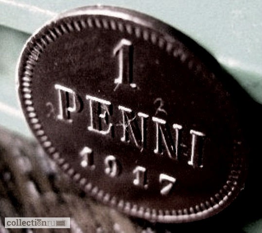 Фото 3. Редкая медная монета 1 пенни 1917 года