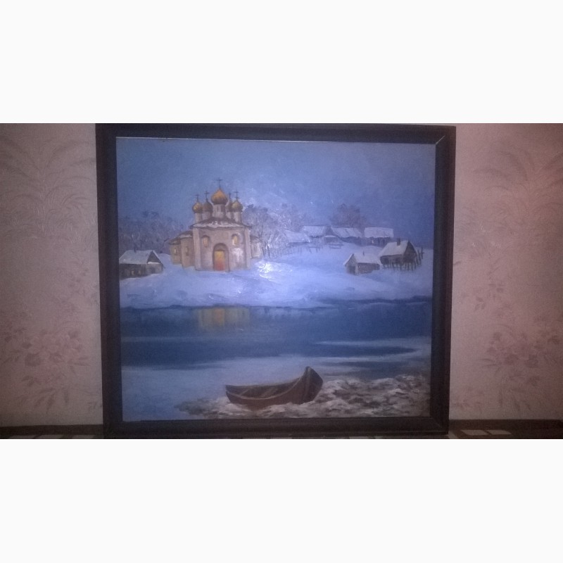 Продам картину Оттепель на Рождество Апатиты 96 Николай Владимирович Владимиров