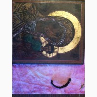 Икона Казанской Божьей Матери, шикарный оклад, клейма, эмали! Редкость