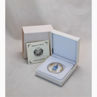 Продается Серебряная монета-трансформер Науру 10 $ Снегурочка 2008 год