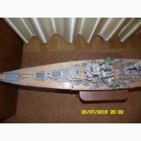 Продам модель корабля Линкор Бисмарк