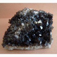 Морион-дымчатый кварц, друза кристаллов