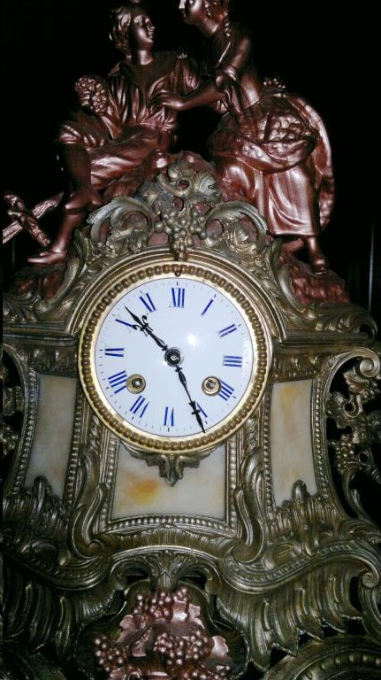 Фото 2. Часы каминные, бронза, Франция, 19 век