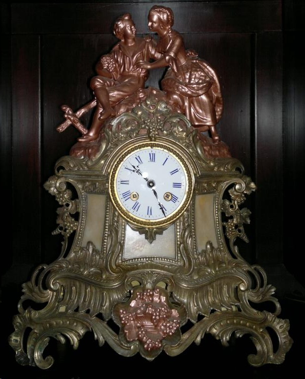 Фото 6. Часы каминные, бронза, Франция, 19 век