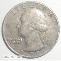 Монета Liberty Quarter Dollar 1978 год