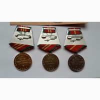 Медали за 10, 15, 20 лет безупречной службы вс ссср. комплект на одной колодке