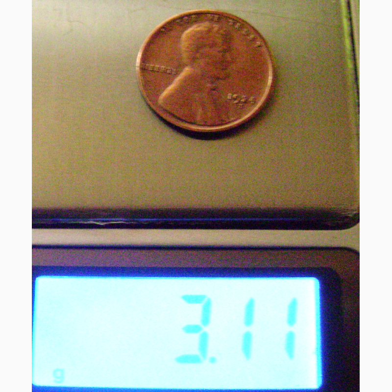Фото 3. Редкая монета США 1 цент 1924 года
