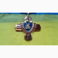 Медаль. Крест за помощь в охране общественного порядка мвд Украина. люкс. не ношенная