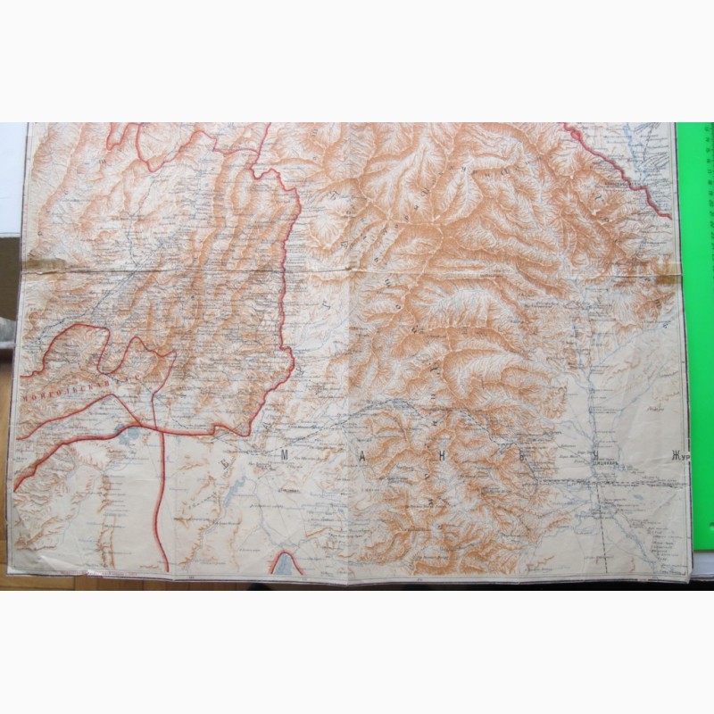 Фото 2. Карта Маньчжурии, Северо-Восточный Китай, 1920е годы