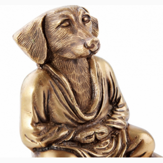 Статуэтка Собака золотая