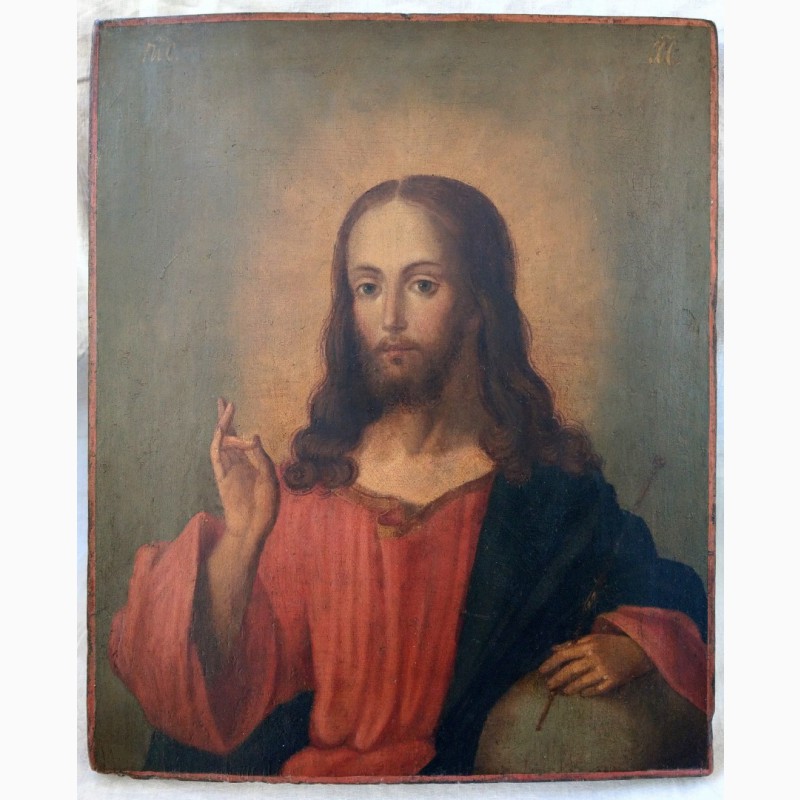Фото 2. Продается Икона Господь Вседержитель со сферой. Конец XIX века
