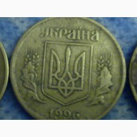 Монеты 1, 2, 5, 10, 50 коп 1992 г Украина